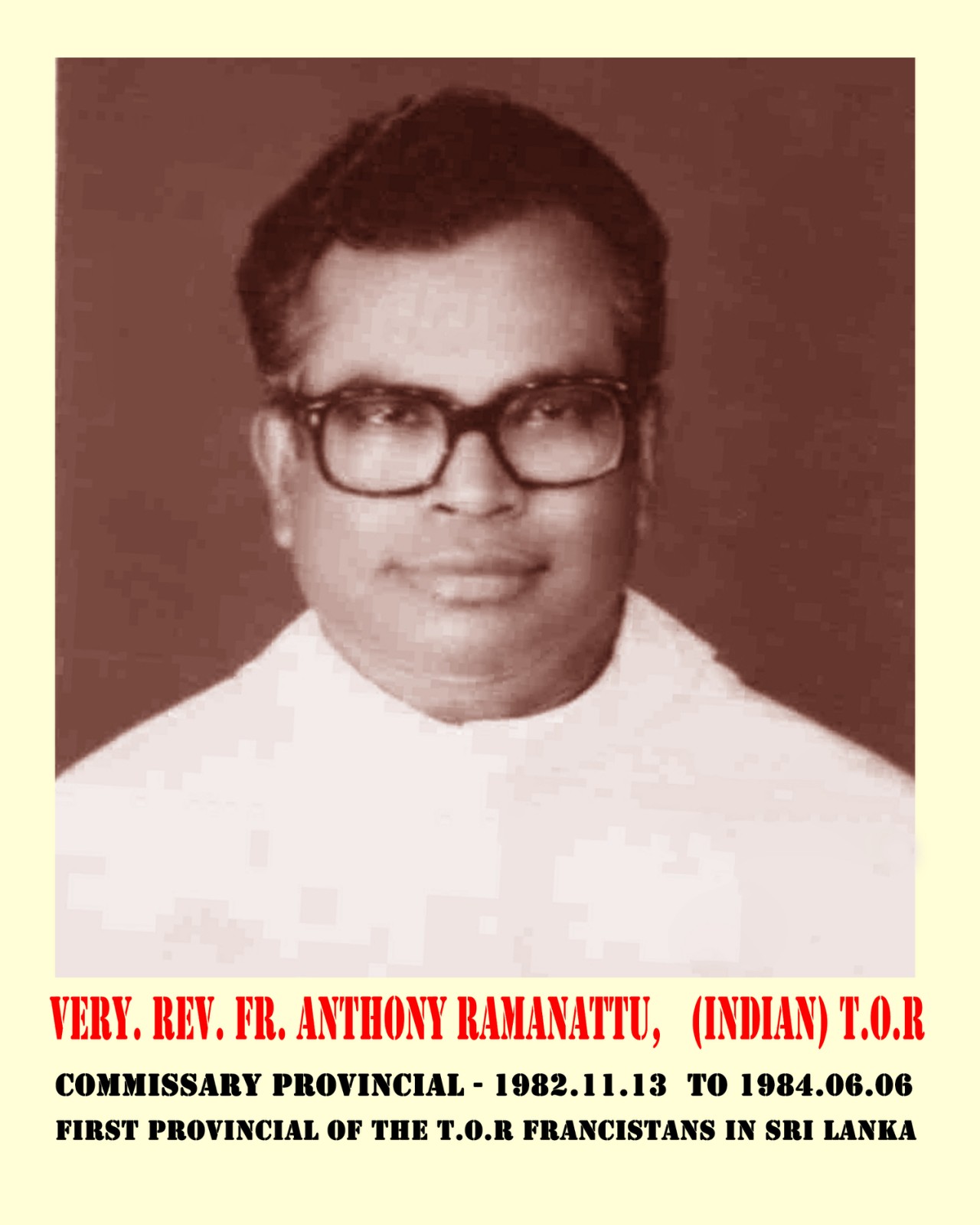 Very Rev. Fr. Anthony Ramanattu TOR