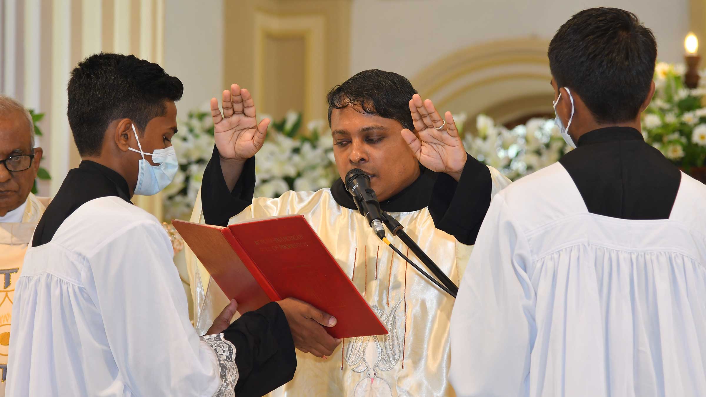 A group of Franciscan Priests